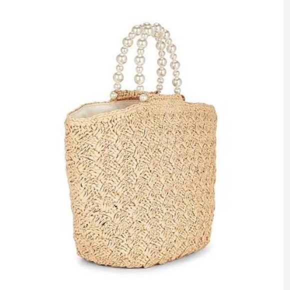 BTB LOS ANGELES Uma Pearl Light Green Tote Bag NEW WITH TAG - Picture 3 of 12